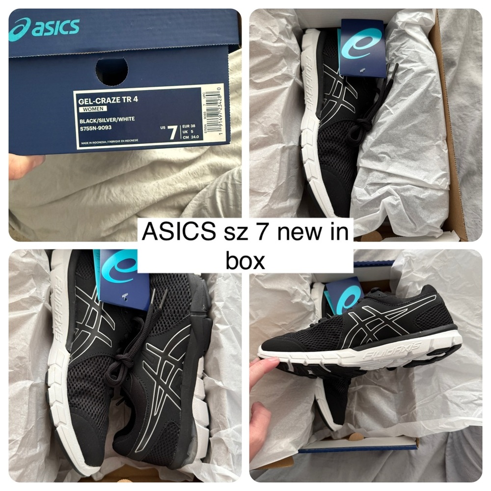 ASICS Gel-Craze TR 4 Black and White Trainers